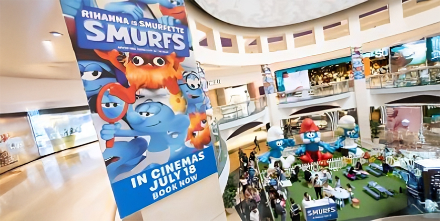 Custom vinyl banner printing with high-resolution graphics for indoor and outdoor advertising.