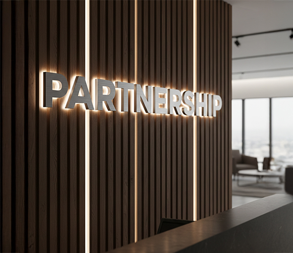 Custom consultancy office wayfinding signage and directional systems