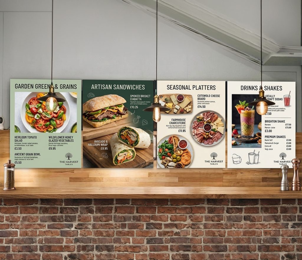 Custom Menu Board Design & Printing in the UK | 65K+ Clients