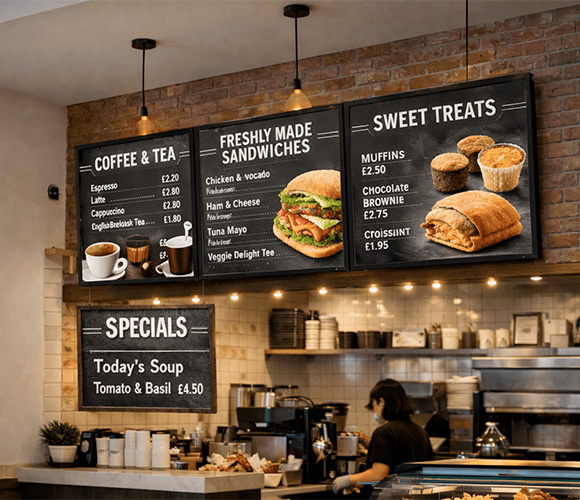 Menu Paneling Custom Menu Board Design & Printing in the UK | 65K+ Clients
