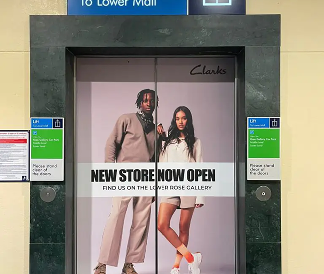 Elevator Door & Escalator Graphics