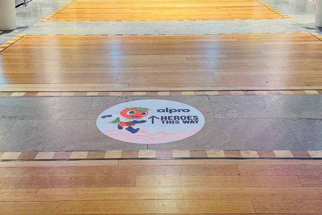 Bluewater Shopping Centre way-finding floor graphics designed and installed by ARC UK