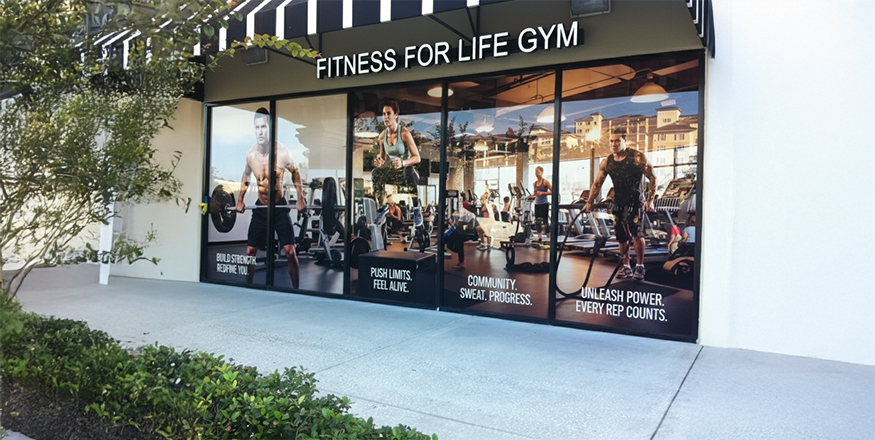 fitness centre hero graphics banner