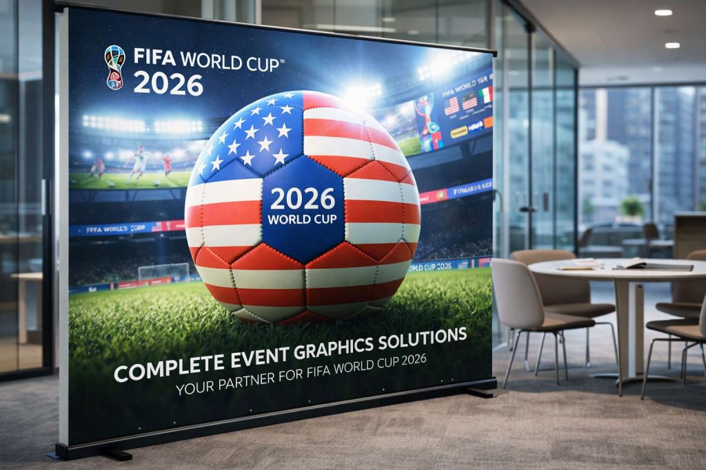 What Should UK Event Organisers Look for in a Complete Event Graphics Solution Partner for FIFA 2026?