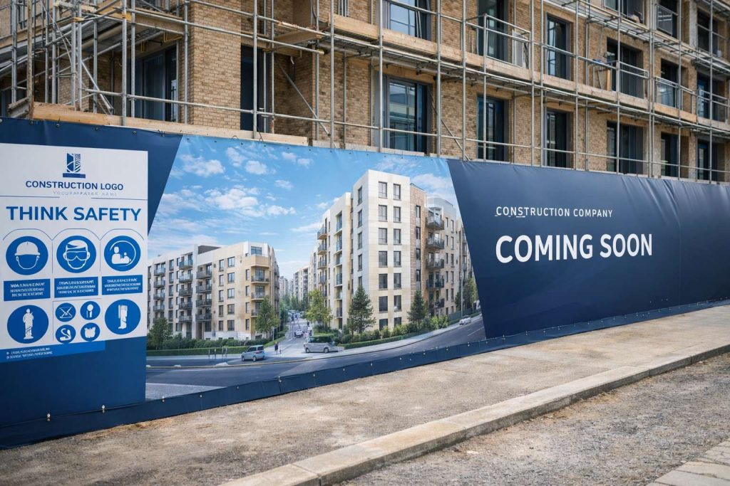 Large Format Printing for UK Construction Sites: Construction Site Hoarding Graphics That Deliver Impact