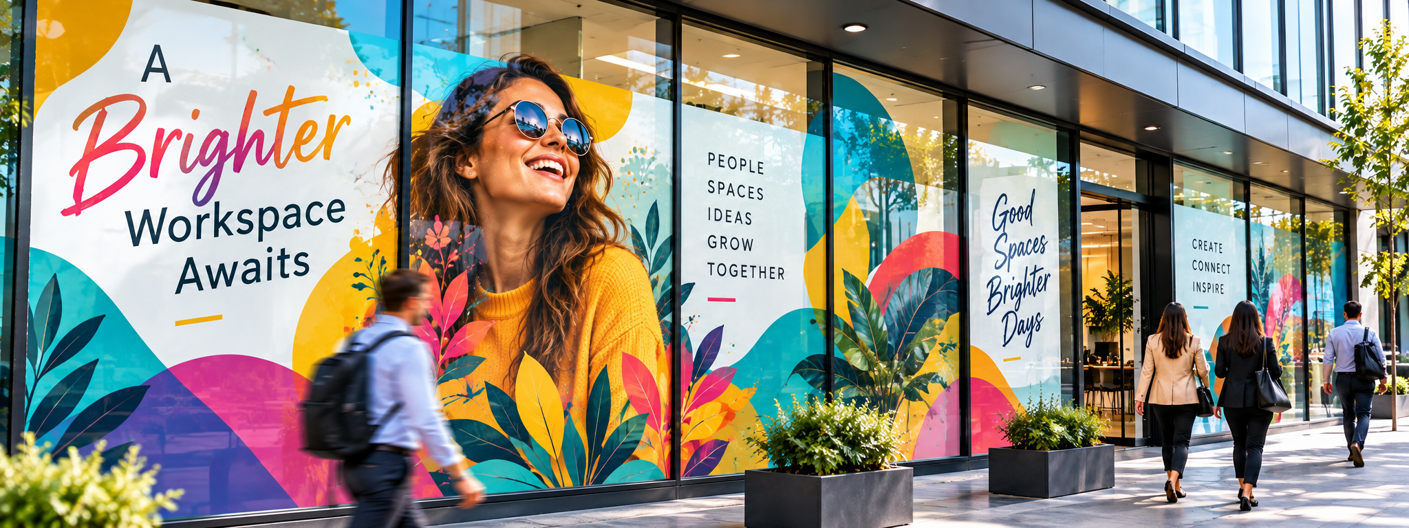 Custom Window Murals That Turn Glass Into a Canvas