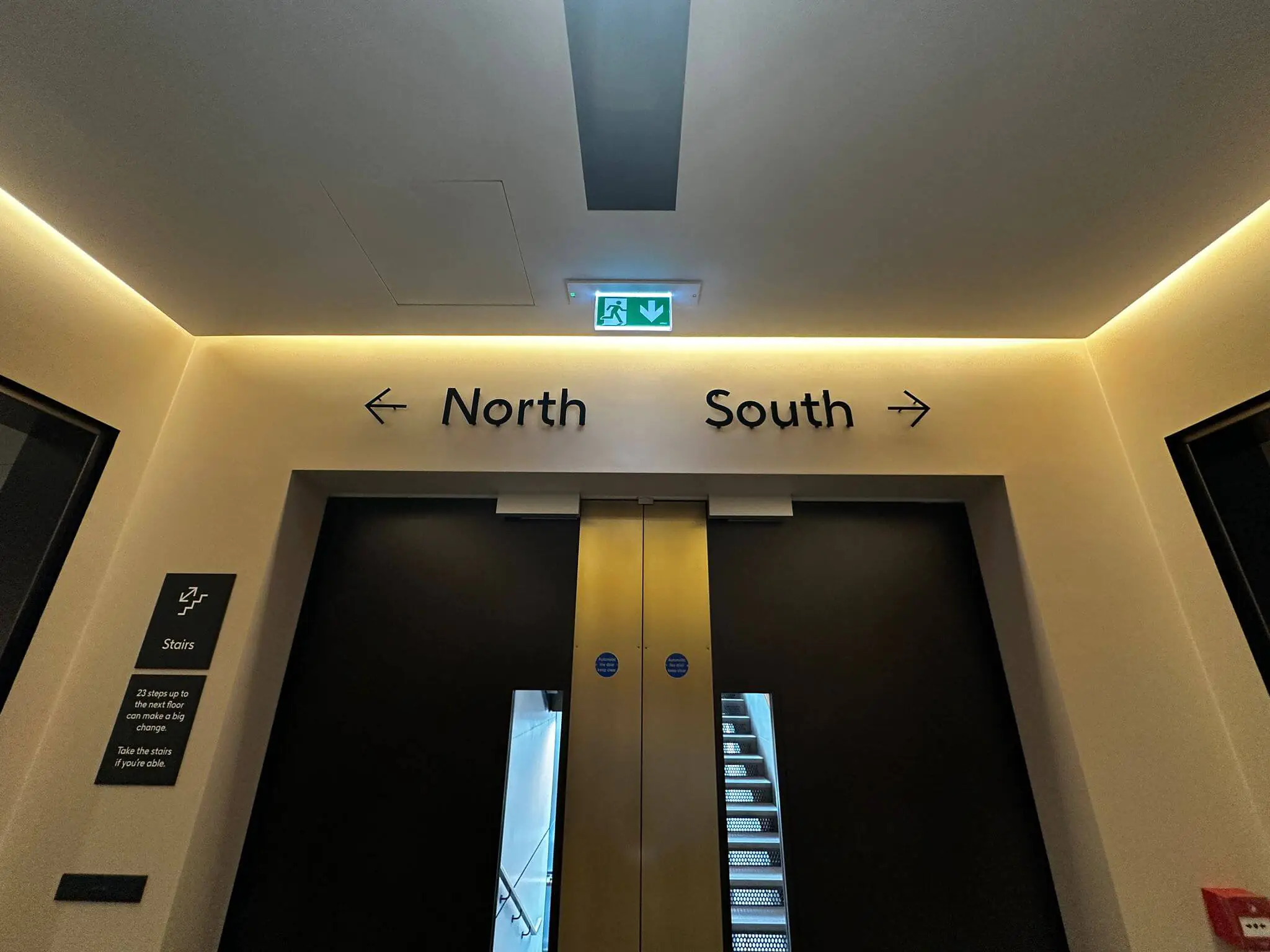 Internal wayfinding signage