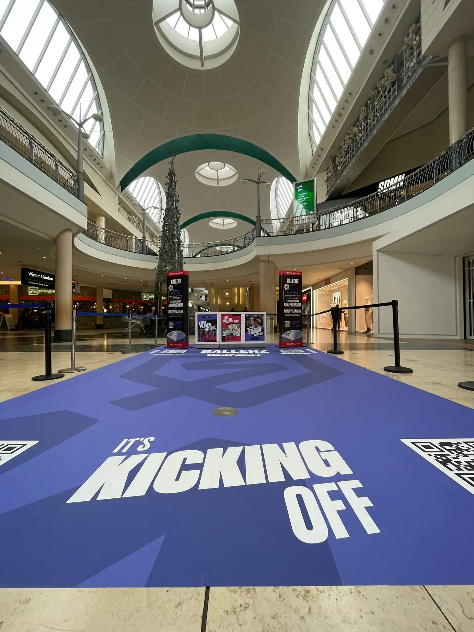 Indoor floor graphics