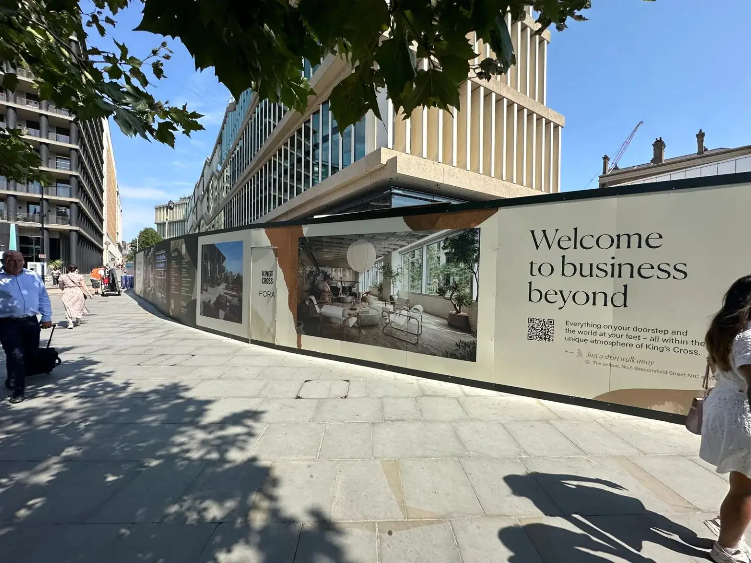 Construction site hoardings