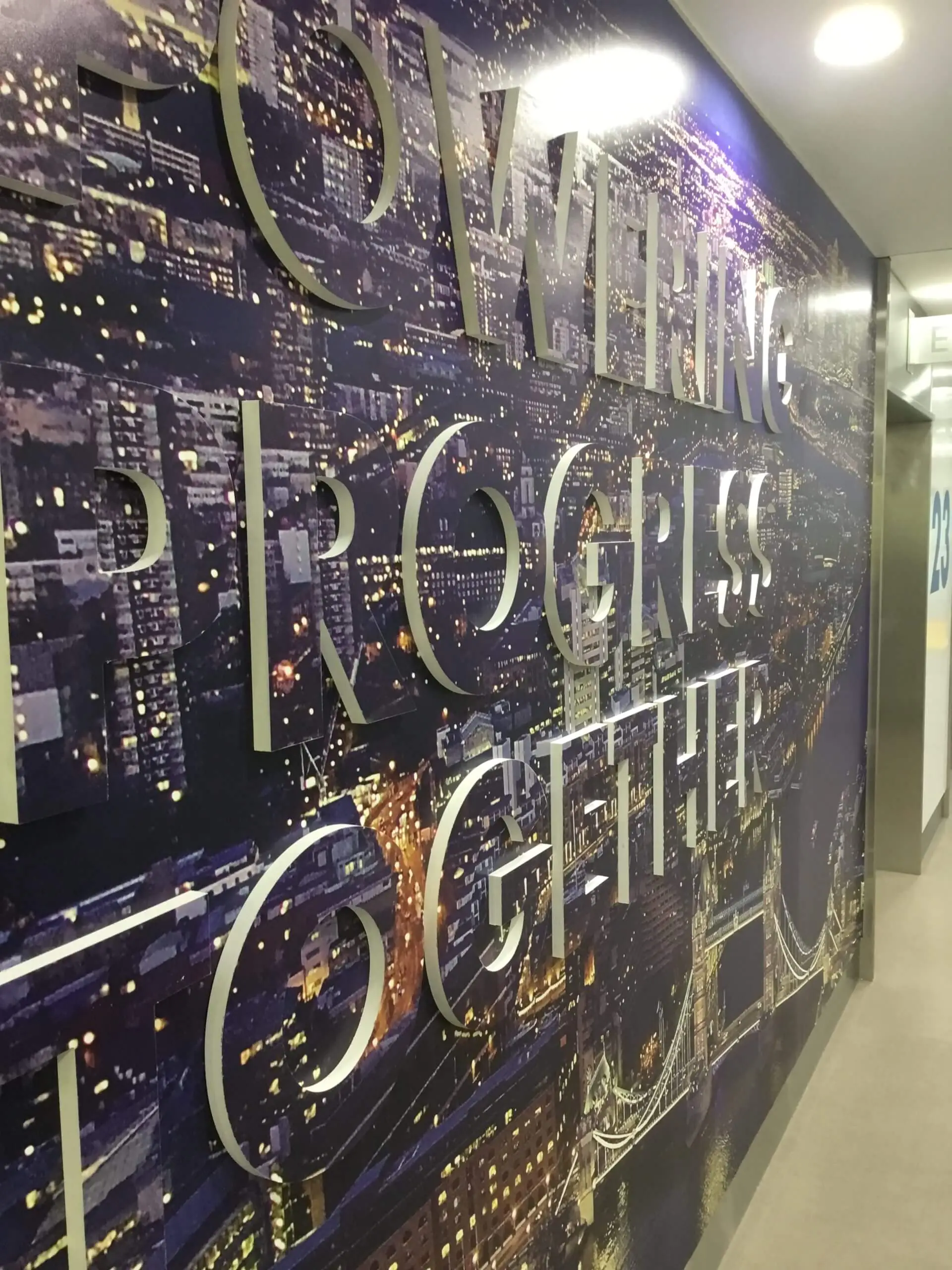 Outdoor 3D sign board