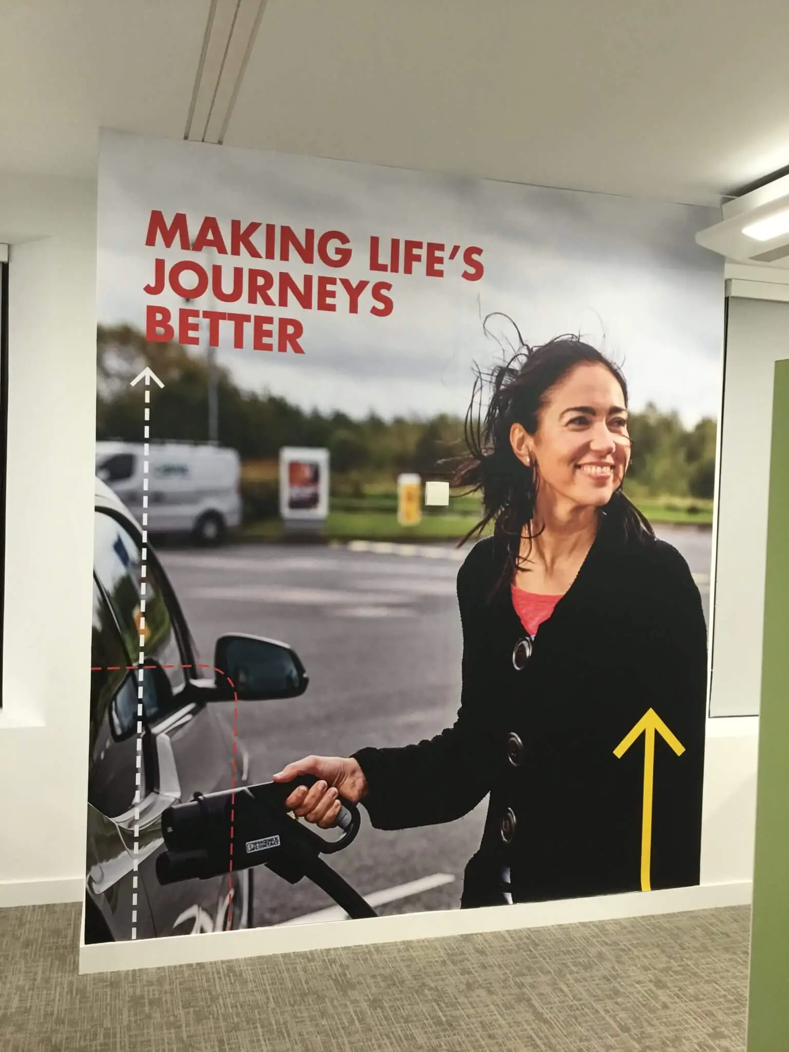 Eye-catching wall graphics London