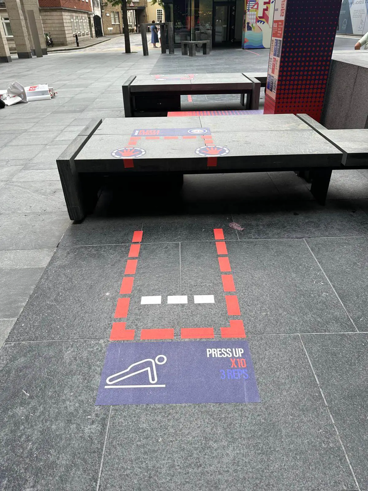 Decorative floor graphics